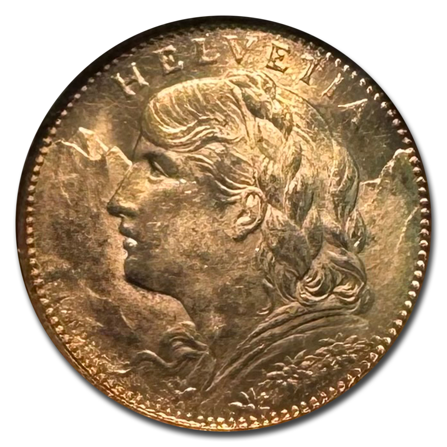 1830年 スイス・フリブール バッツ PCGS MS64